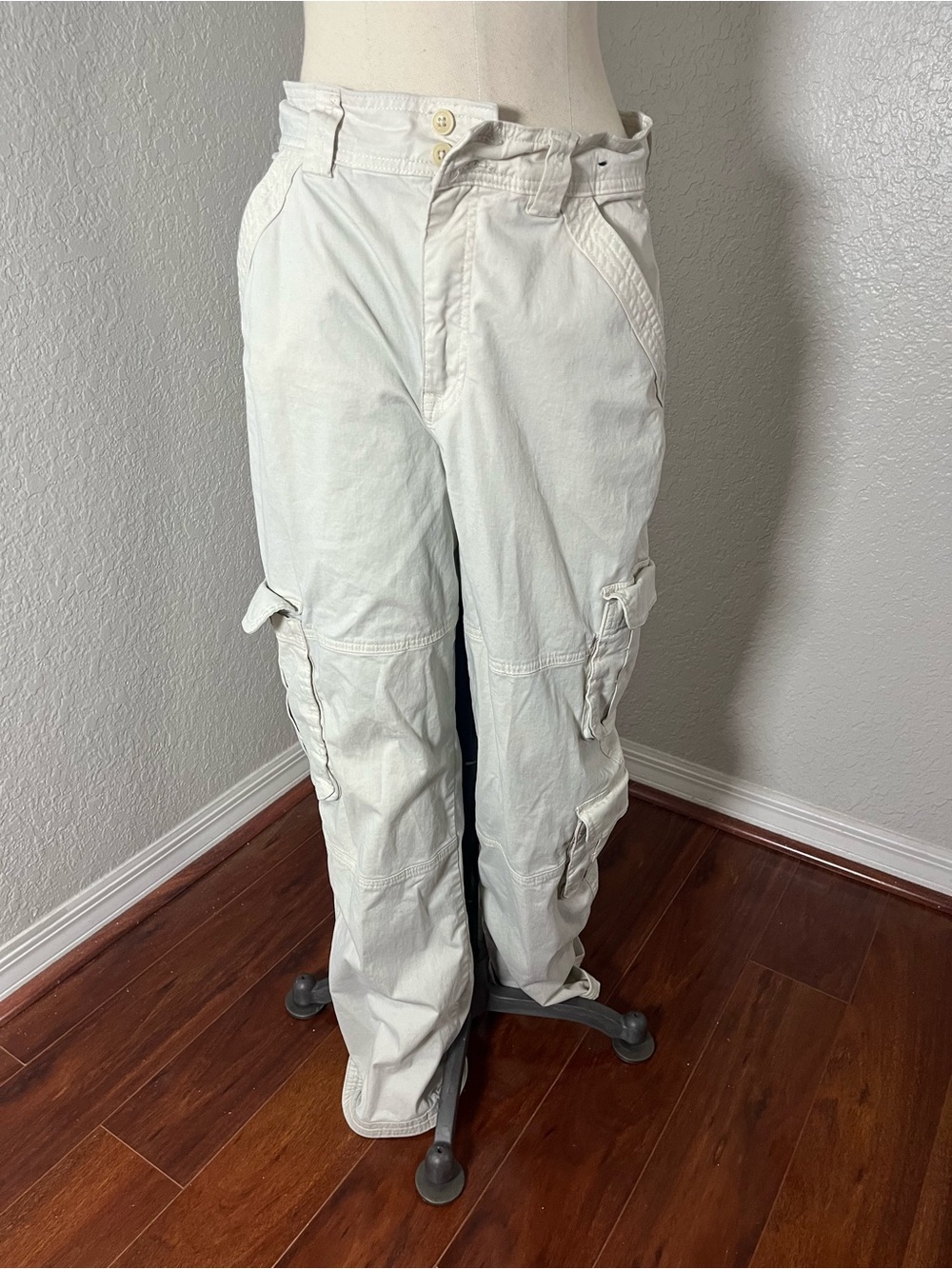 White Cargo Pants - Utility Style